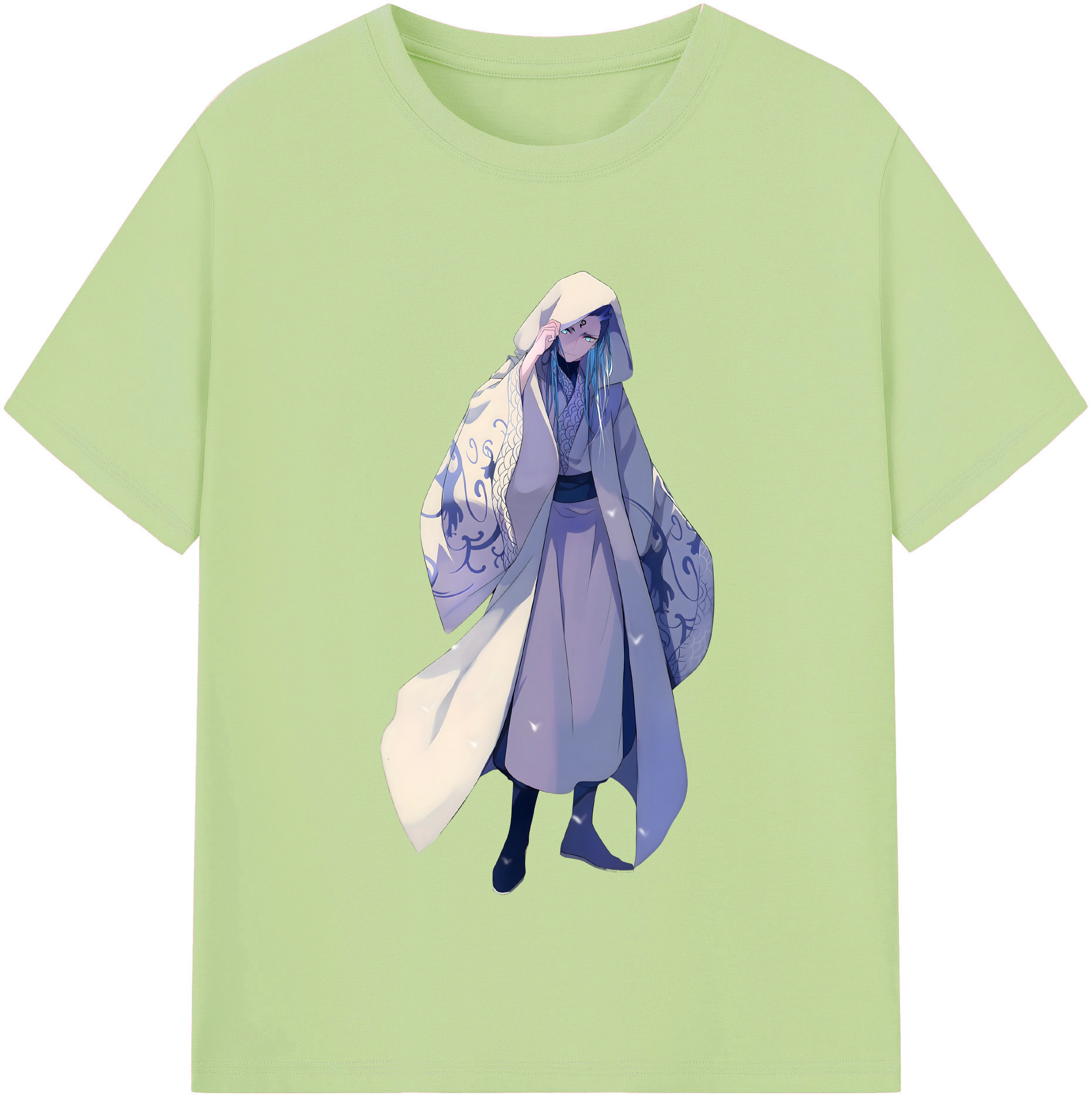 （画像用） Ne Zha 2 ナタ 魔童の大暴れ 綿100％半袖Tシャツ（フロントプリント）